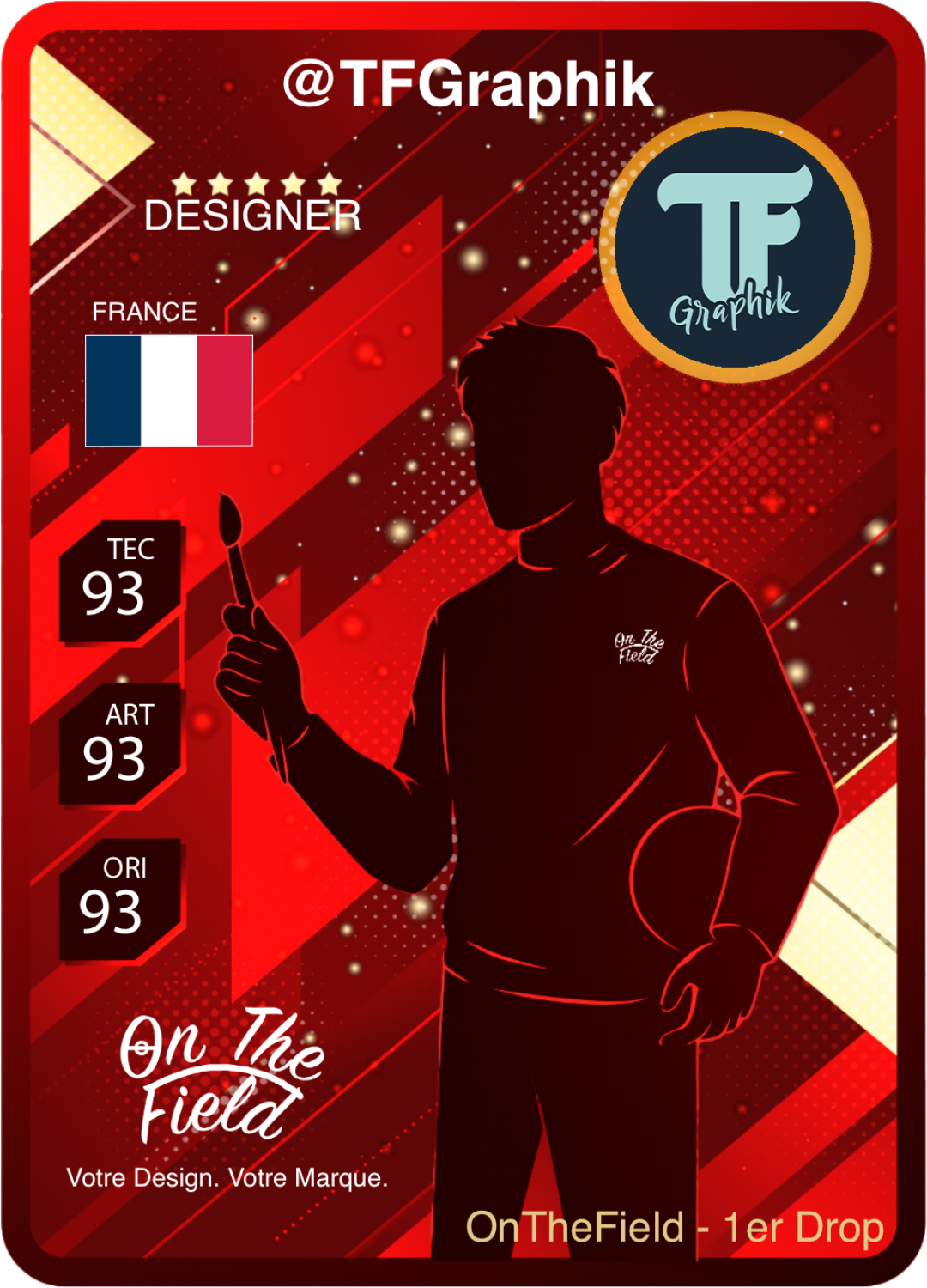 Carte DESIGNER #1 – face